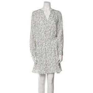Joie White & Black Floral Print Mini Dress Womens XS